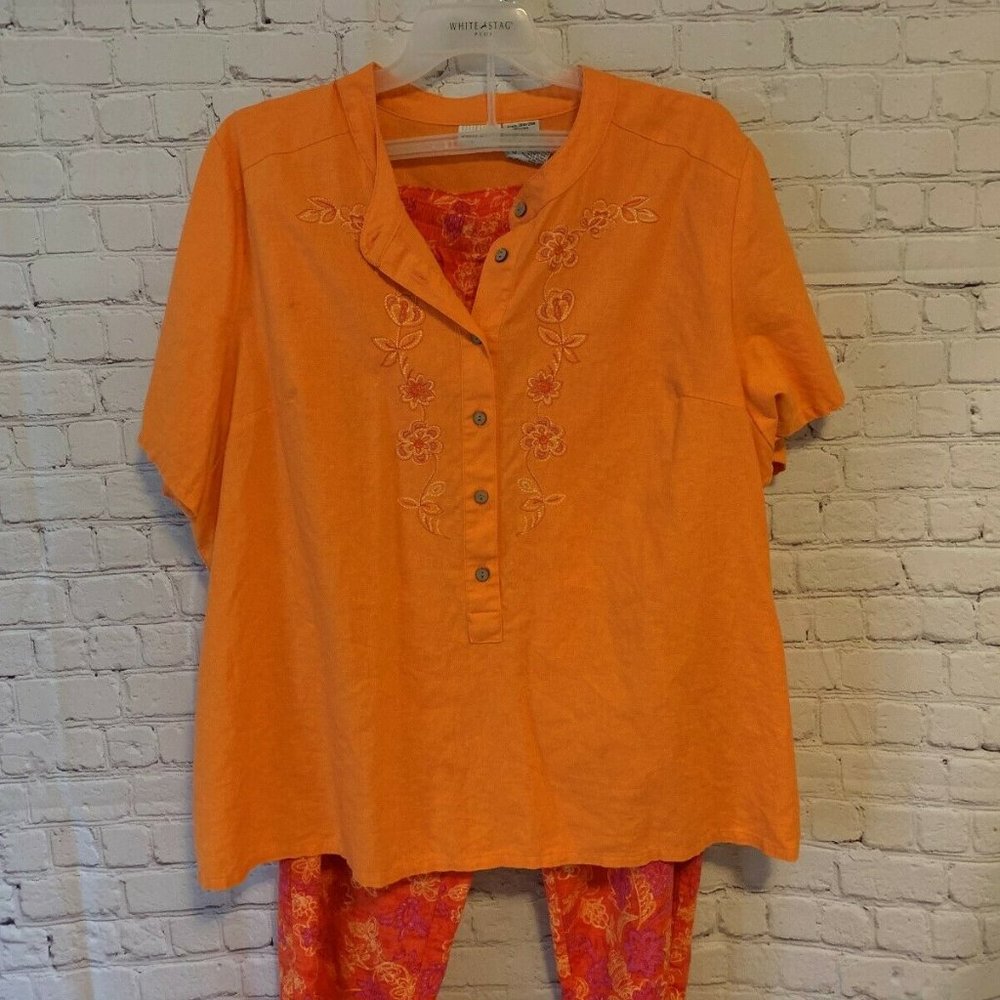 White Stag 2-piece Outfit Size 26/28W - Orange